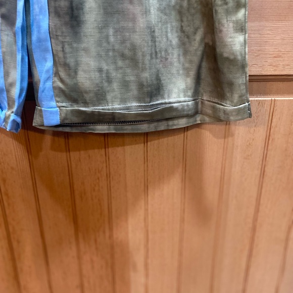 Patchwork Pattern Wide-Leg Pants - Multicolor - Picture 5 of 11